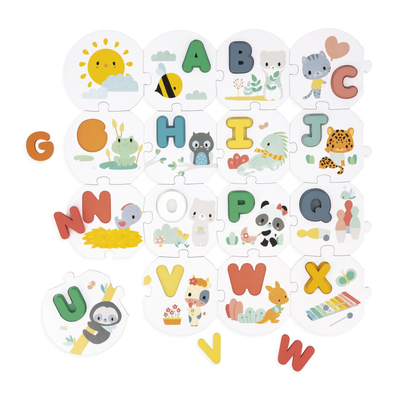 Material educativo para el aprendizaje de las letras en la etapa infantil. Ideal para casa o el cole, en Mimú