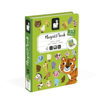 Magneti´book Animales de Janod para crear y combinar animales, educativo y portátil. Mimú juguetes originales