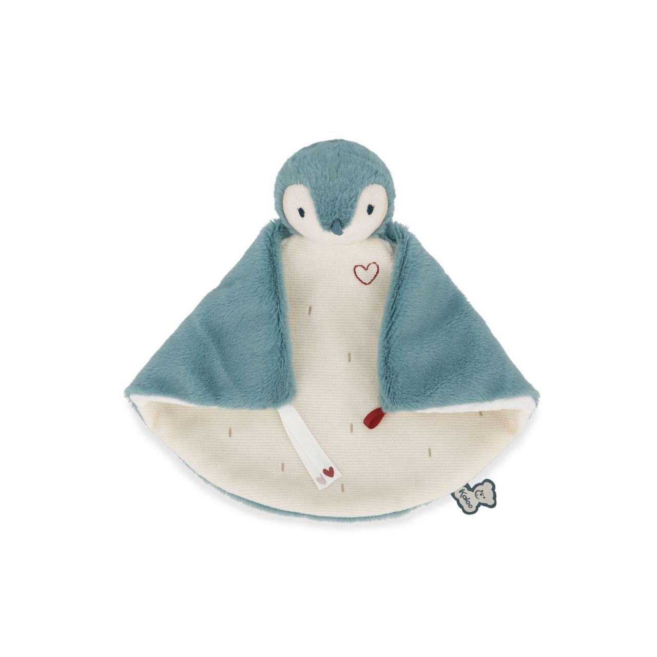 Doudou con cabeza de pingüino, tejido extra suave, perfecto para cuna o carrito. Mimú bebés