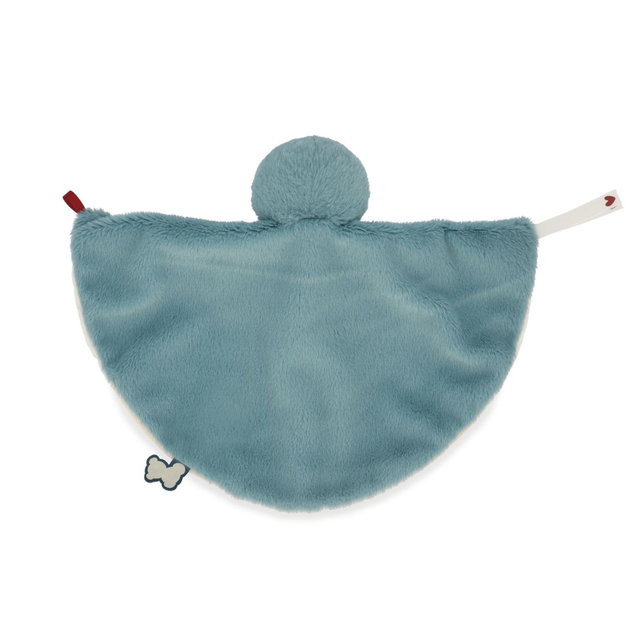 Manta doudou para bebé con cabeza de pingüino, estimulación táctl y emocional. Mimú