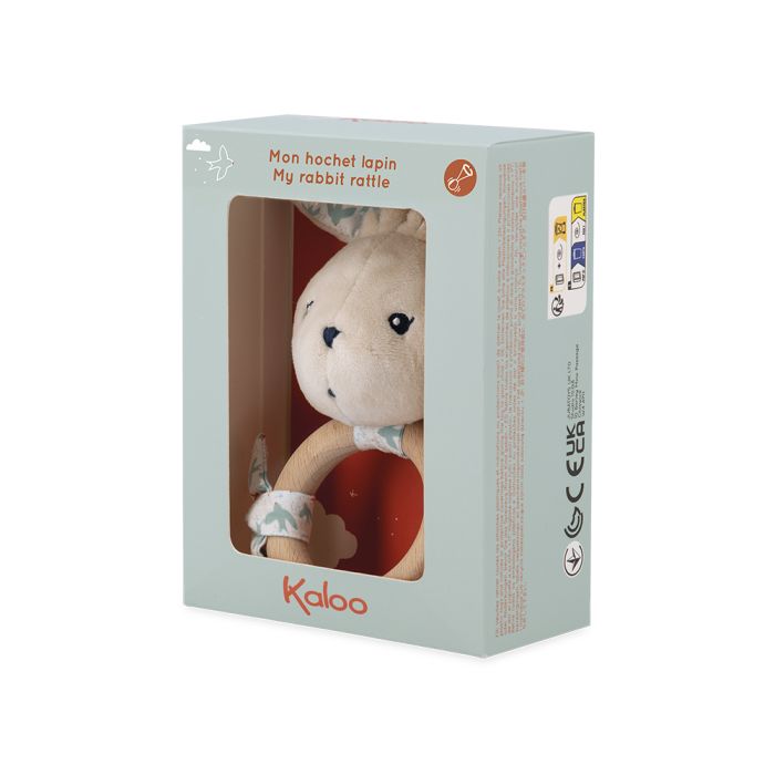 Conejo paloma con diseño ergonómico, pito suave en la cabeza para estimular los sentidos del bebé. En tienda Mimú