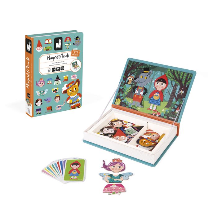 Magneti´book Cuentos de Janod con personajes de cuentos clásicos, ideal como regalo. Mimú tienda de bebés en Jerez