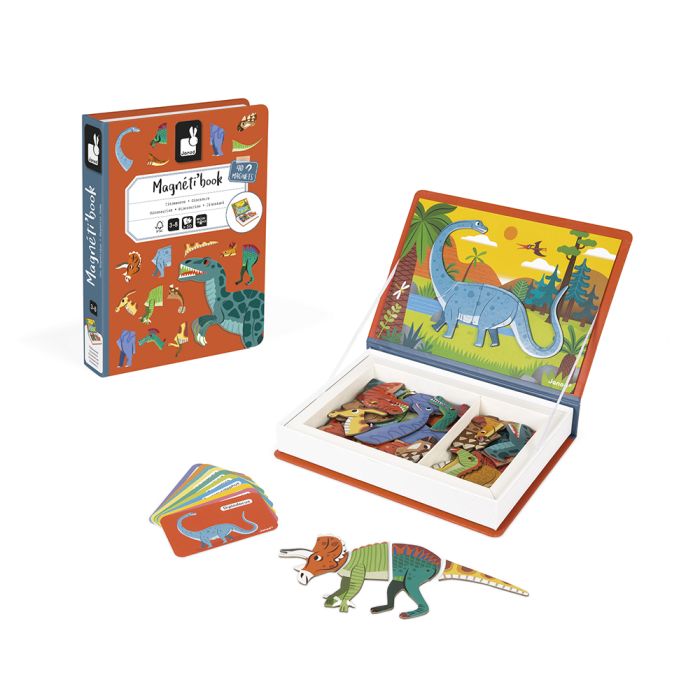 Magneti´book Dinosaurios, juego didáctico para peques curiosos. Mimú juguetes sin pantallas
