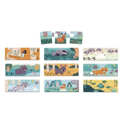 Puzle animales Las Huellas de Janod, regalo original y educativo para peques - Mimú
