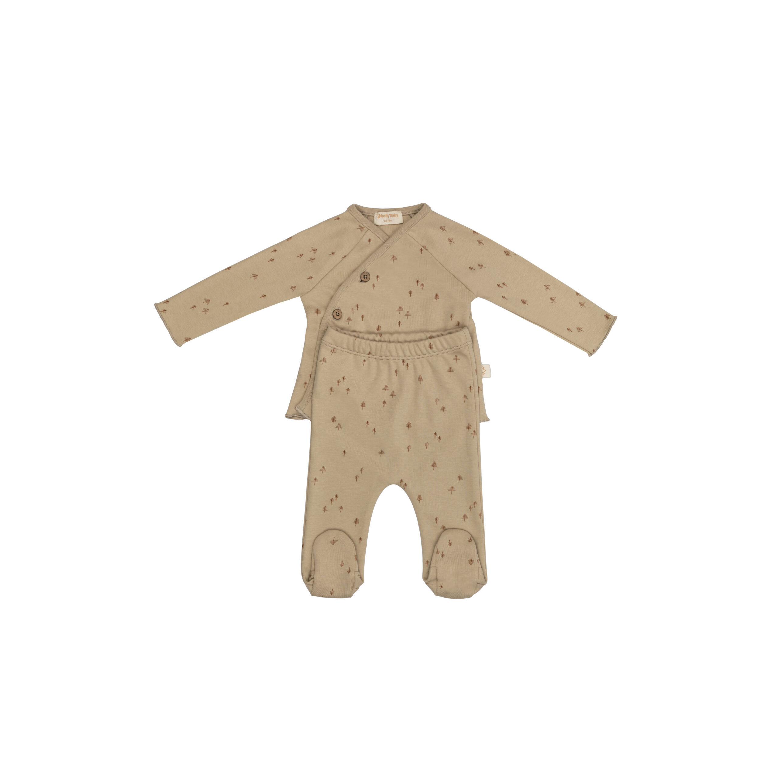 Ropita recién nacido bosque, hecha con mimo en algodón orgánico. Mimú bebés