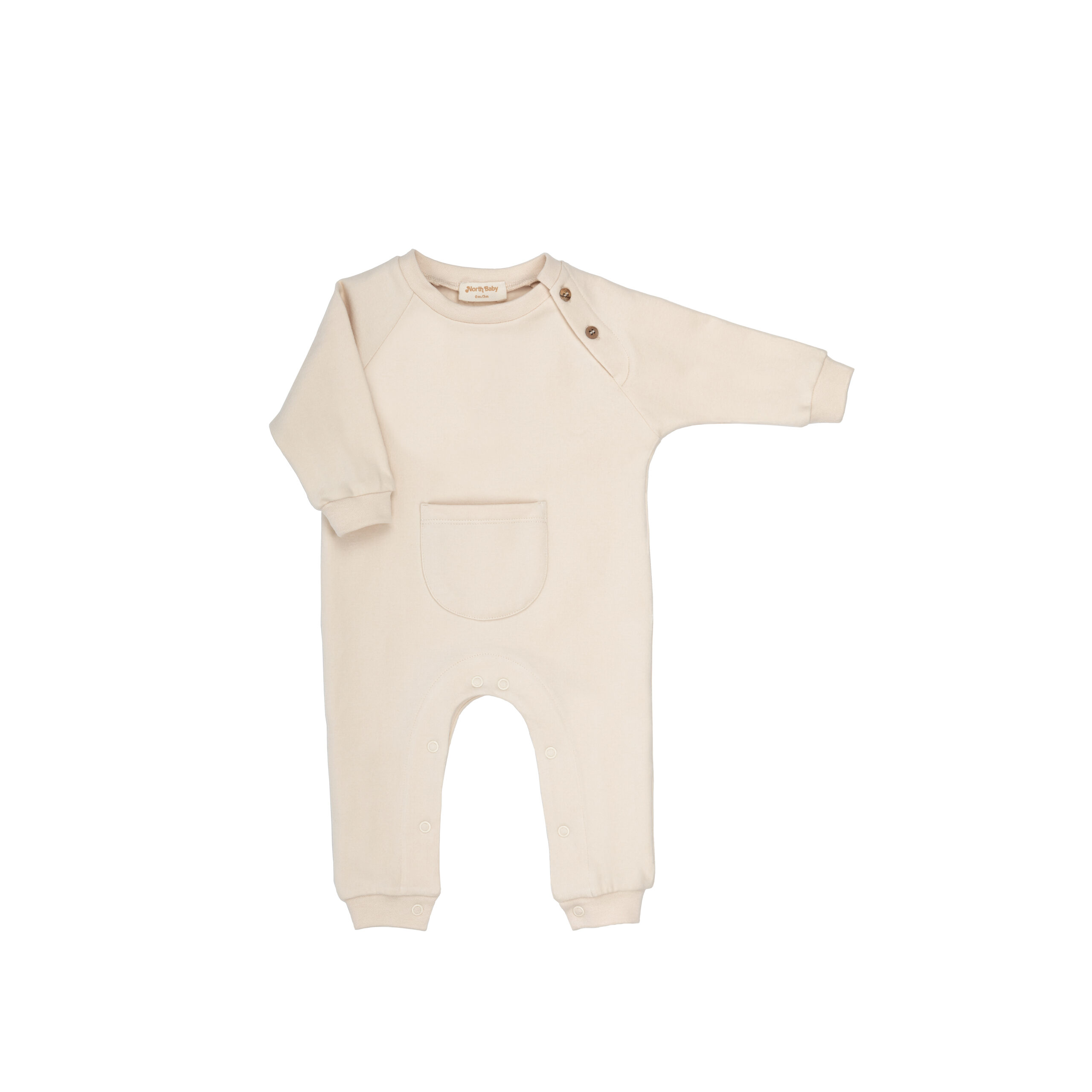 Mono bebé crudo, ideal para invierno, algodón puro, abriga sin irritar la piel, calidad premium en Mimú bebés Jerez