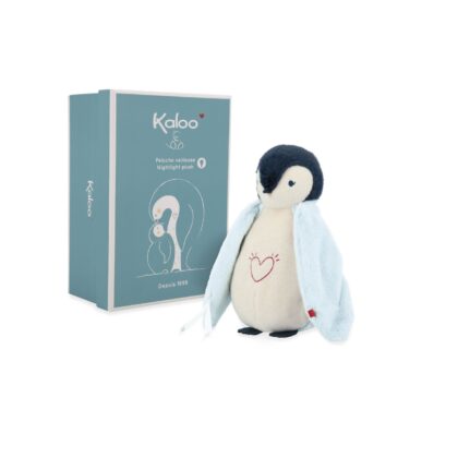 Luz nocturna infantil en forma de pingüino azul, regalo útil y bonito para bebés - Mimú