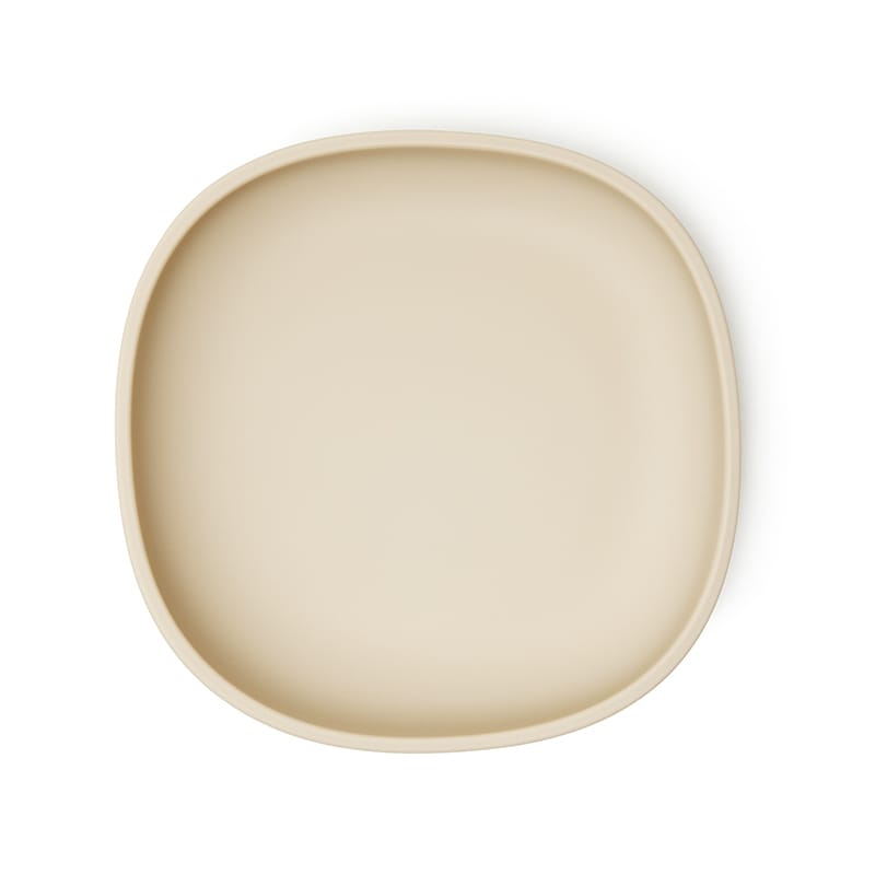 Plato infantil beige Pablo, motricidad y alimentación complementaria. Mimú bebés Jerez