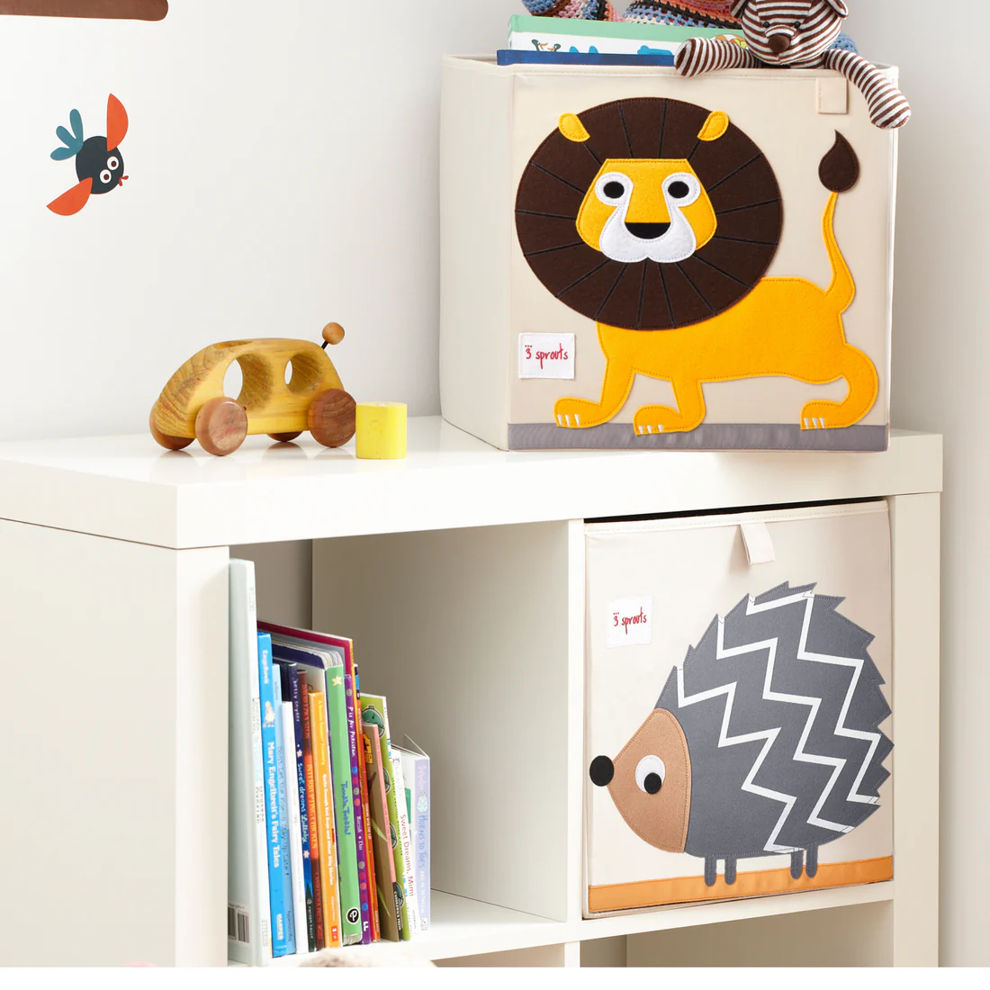 Organizador erizo, ideal guardar peluches y cuentos, habitación infantil siempre ordenada. Mimú bebés Jerez