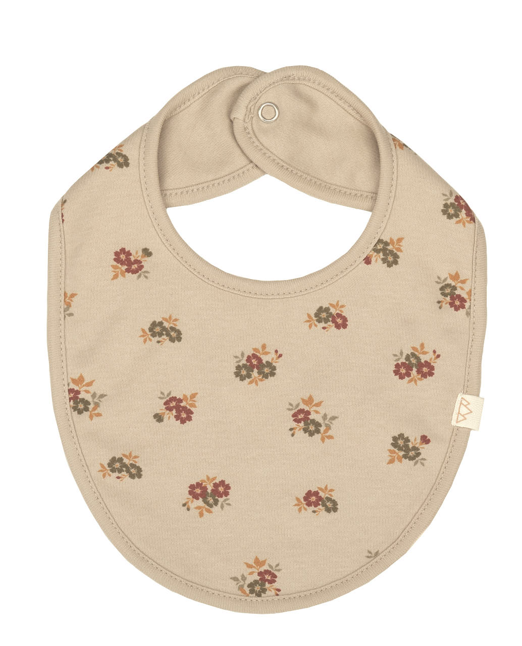 Babero North Baby flores, diseño delicado y sostenible. Mimú bebés