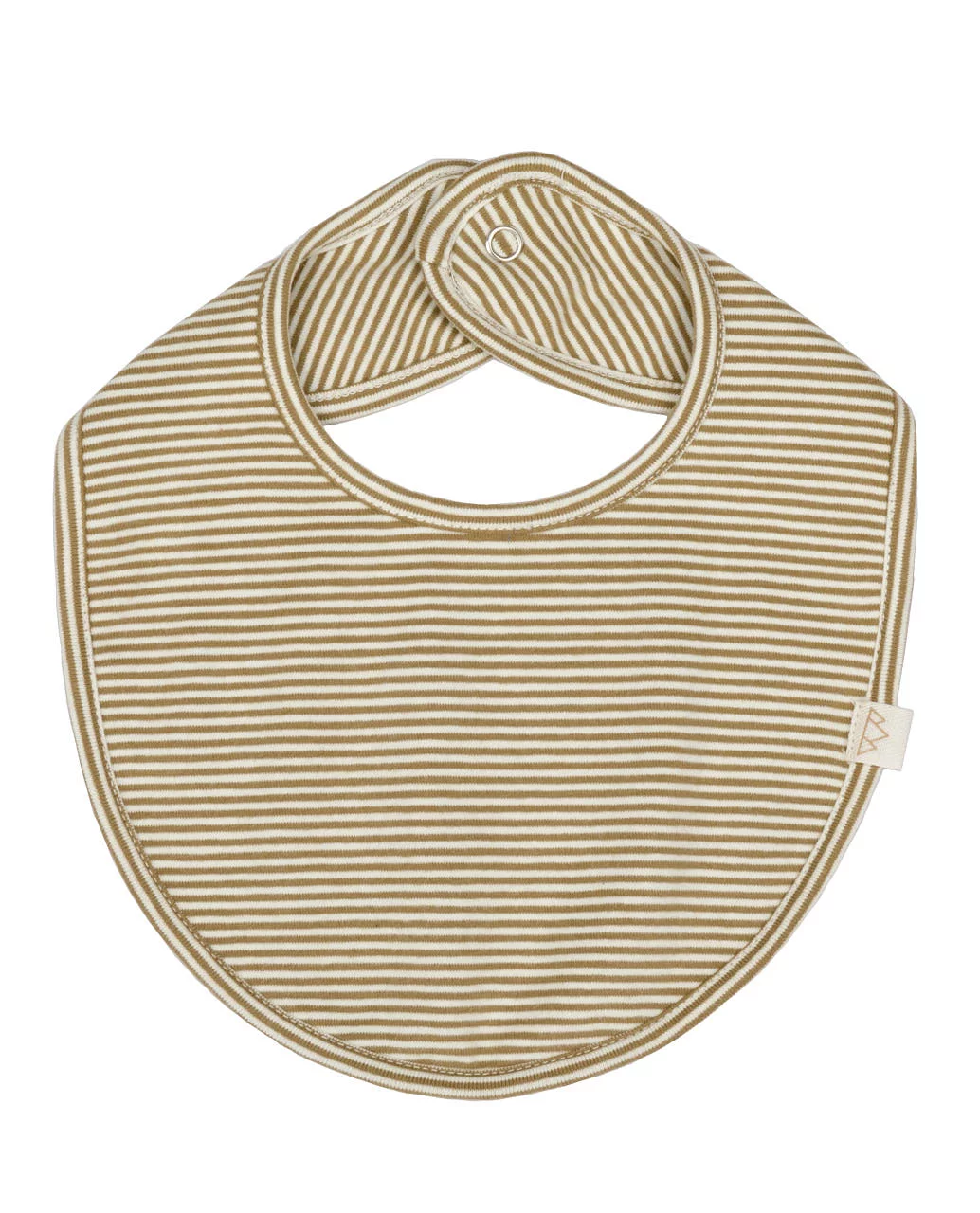 Babero North Baby toffee, elegante y funcional, algodón orgánico. Mimú bebés Jerez