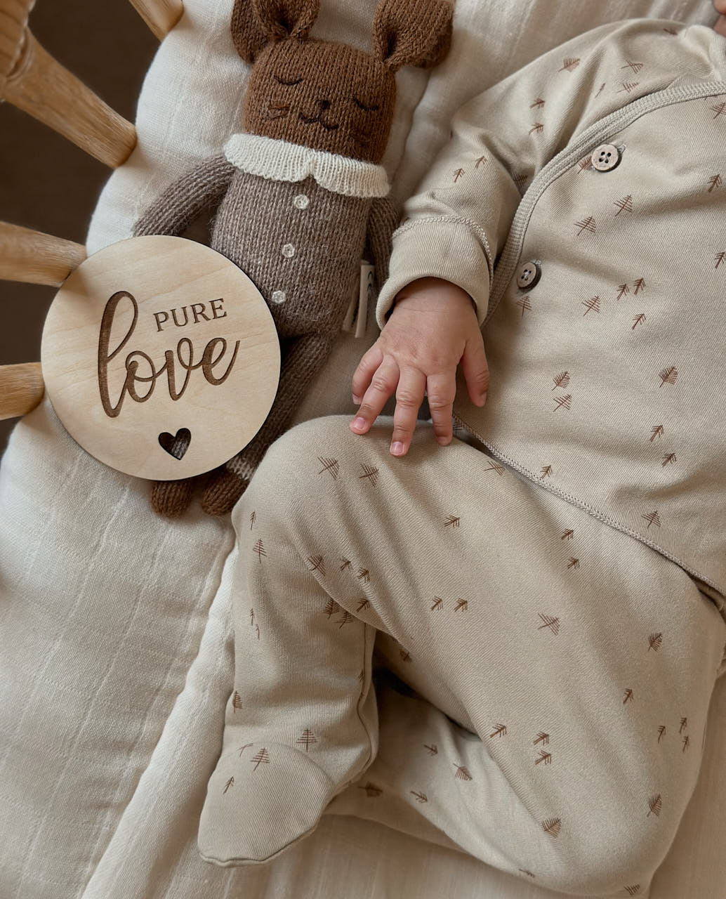 Conjunto North Baby bosque, ideal primeros días, suave y sostenible. Mimú bebés