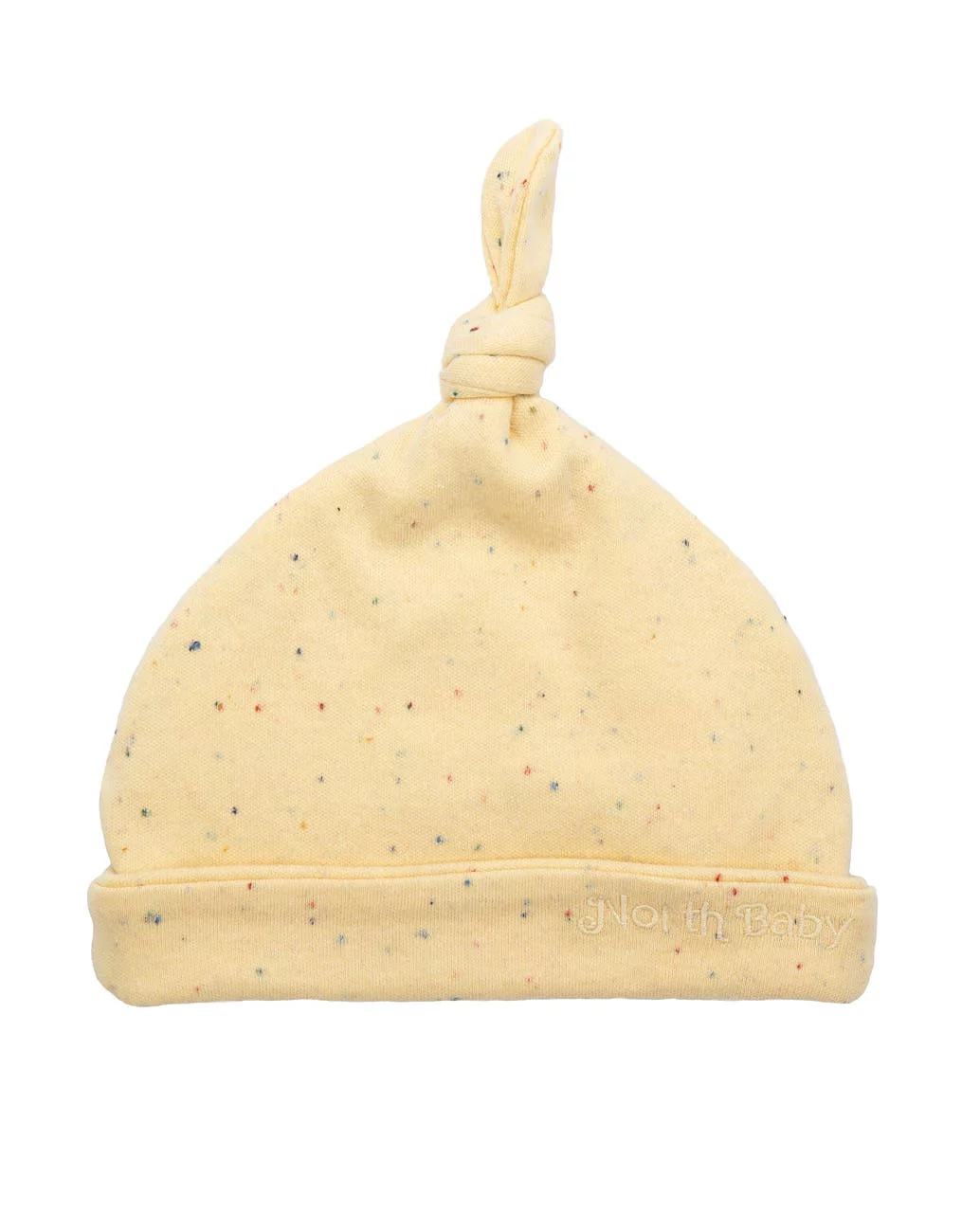 Gorro bebé orgánico banana, tejido natural, cuida piel sensible, complemento dulce para recién nacido. Mimú bebés