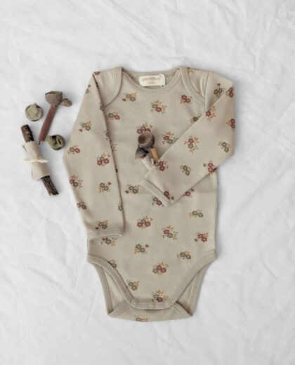 Body flores orgánico, ropa delicada y cómoda. Mimú bebés