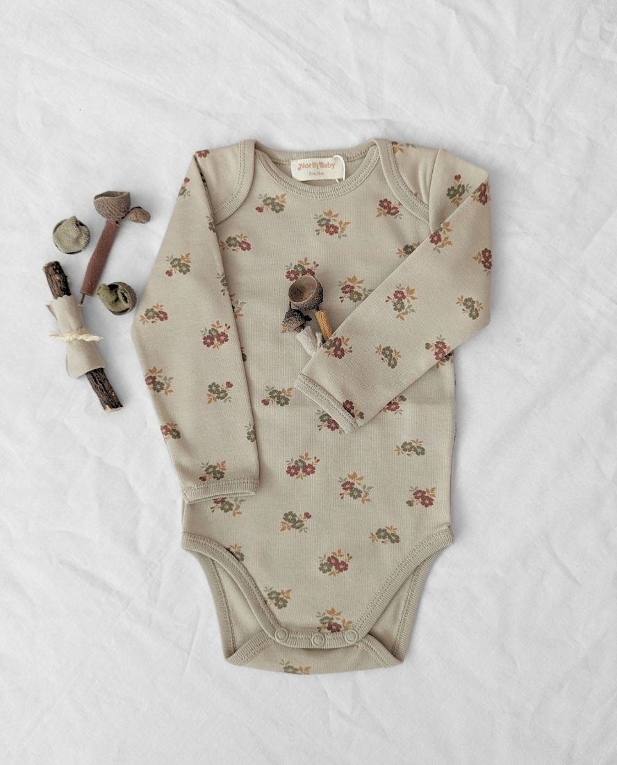 Body flores orgánico, ropa delicada y cómoda. Mimú bebés