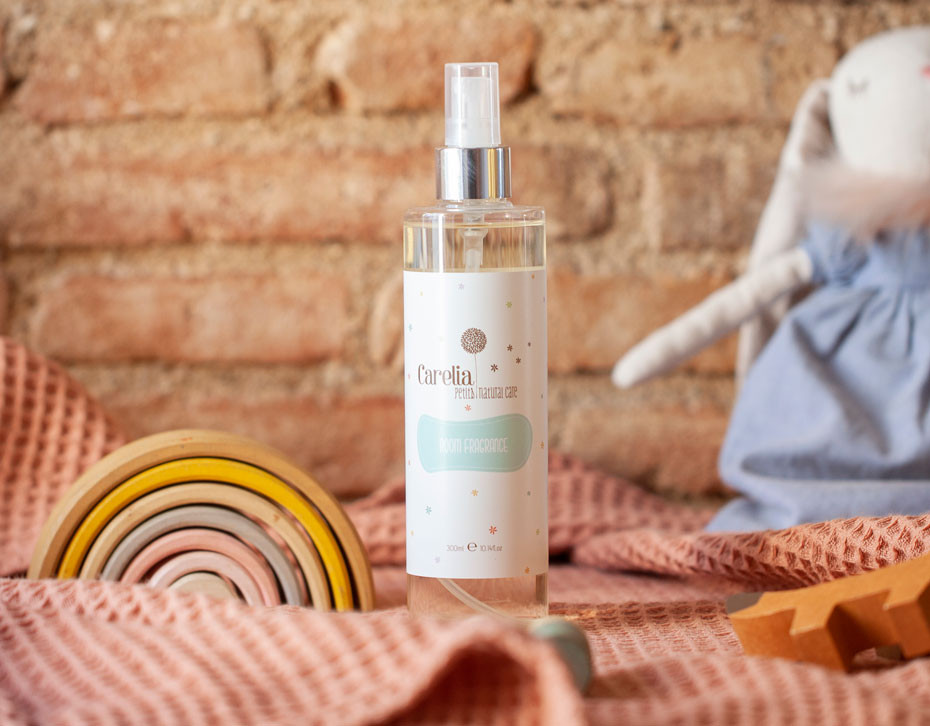 Fragancia natural para el hogar Carelia Petits, ideal para habitación infantil, sin tóxicos, aroma delicado. Disponible en Mimú