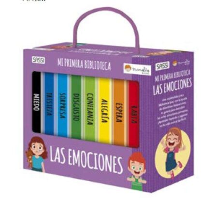 Maletín de libros infantiles Mi primera biblioteca Las Emociones de Manolito Books SASSI. Mimú bebés Jerez
