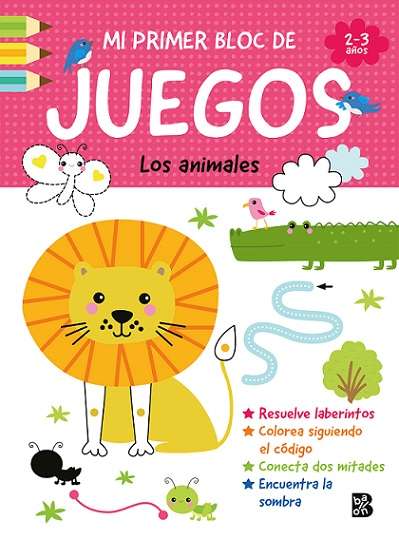 Libro infantil Mi primer bloc de juegos Los animales de Ballon. Mimú bebés Jerez