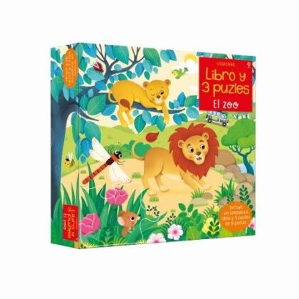 Caja de regalo con libro y 3 puzzles El zoo de Usborne en Mimú bebés Jerez