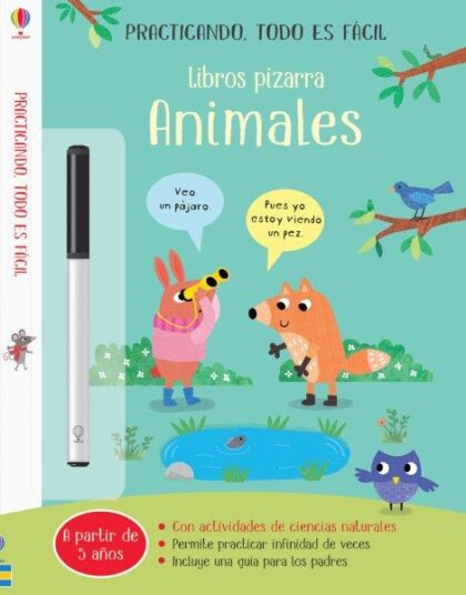 Libros pizarra practicando todo es fácil Animales de Usborne en Mimú bebés Jerez