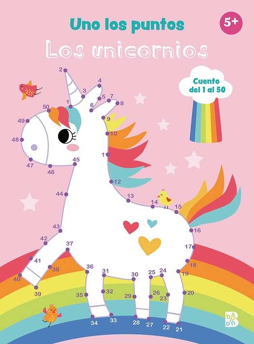 Libro Uno los puntos Los Unicornios Cuento del 1 al 50 para 5 años de Ballon en Mimú bebés Jerez