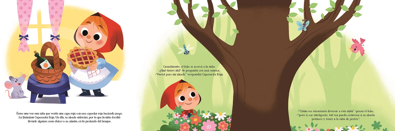 Libro desplegable Caperucita Roja con ilustraciones 3D, colección mis cuentos clásicos pop-up de Manolito Books en Mimú