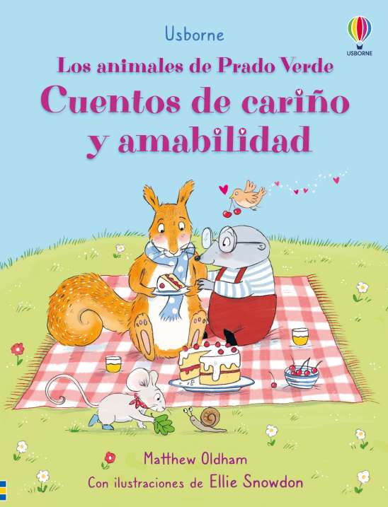 Libro Cuentos de cariño y amabilidad, de la colección Los animales de Prado Verde de Usborne, disponible en Mimú bebés