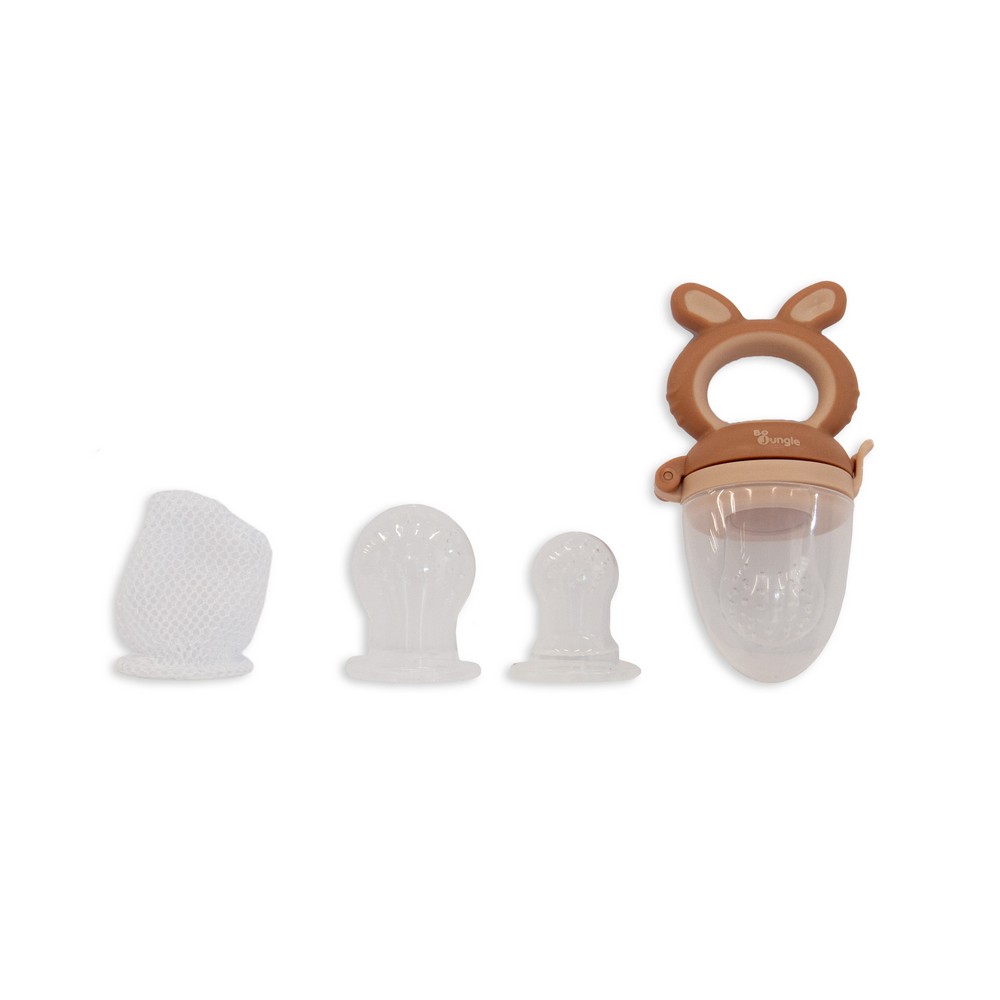 Alimentador antiahogo Bo Jungle Foxy terracota, accesorio seguro en Mimú bebés Jerez