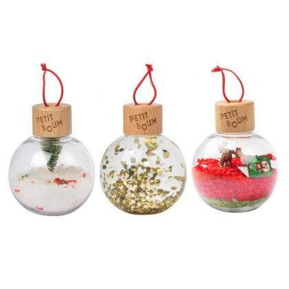 Bolas de Navidad sensoriales Petit Boum set de 3 en Mimú