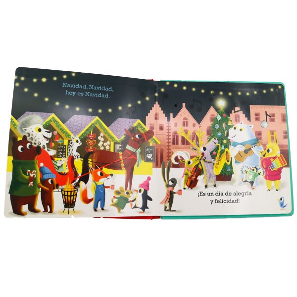 Libro Canción de Navidad Combel - libro musical navideño infantil Mimú