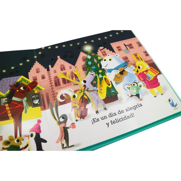 Detalles del libro sonoro Canción de Navidad Combel - villancico para peques Mimú