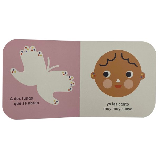 Detalle de páginas del libro Cari-caricias, ideal para fomentar el vínculo emocional a través de la música, disponible en Mimú