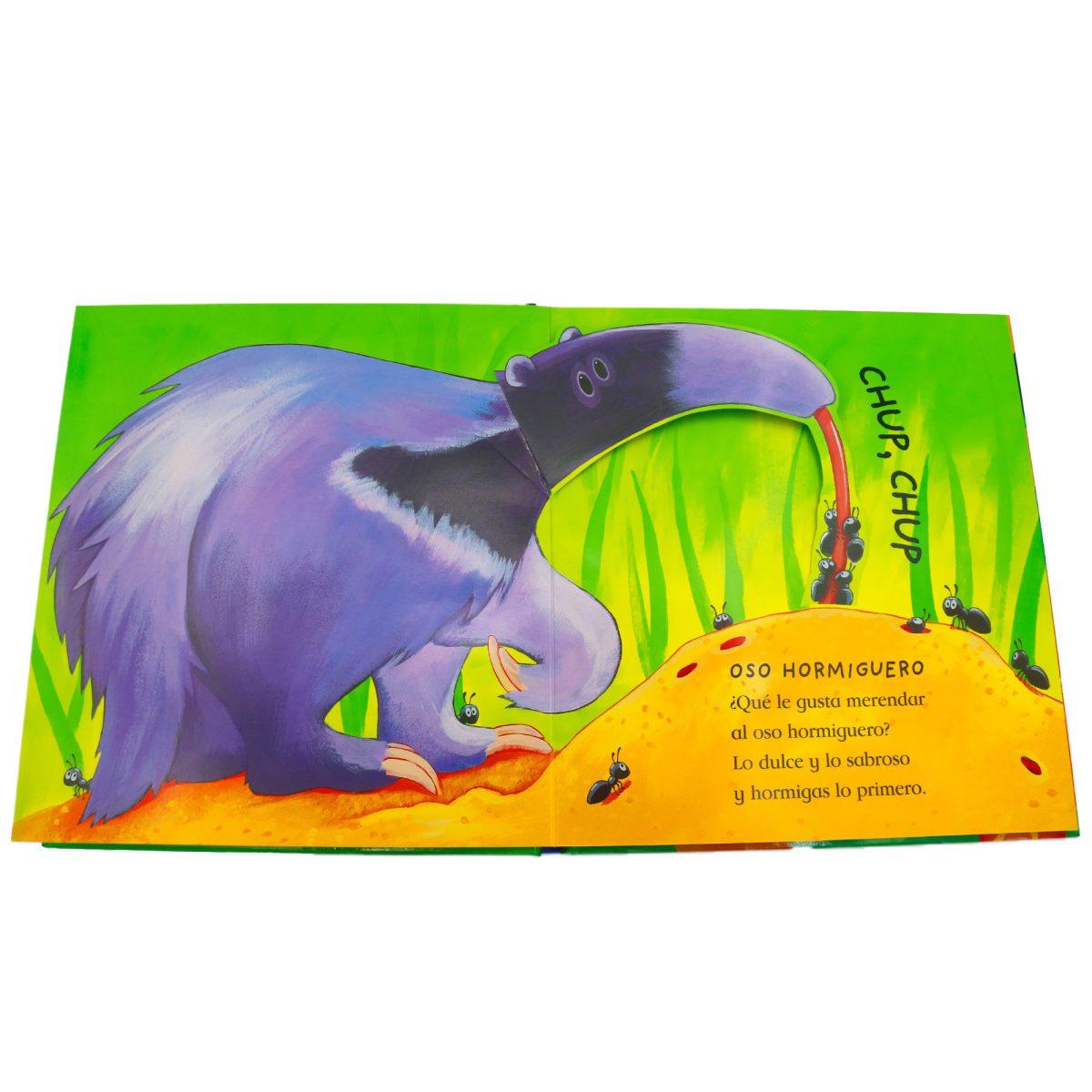 Interior del libro pop-up El León Remolón Combel - lectura interactiva Mimú