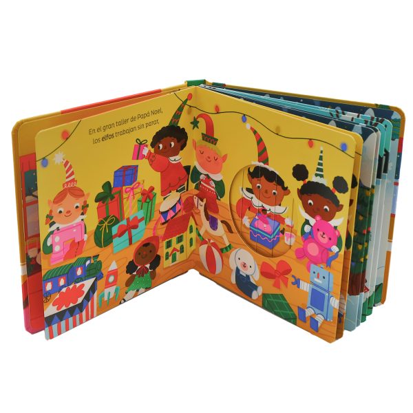 Detalle del libro interactivo de Navidad de Combel, ideal para primeras edades, disponible en Mimú.