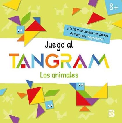 Libro juego tangram Los Animales de Ballon con piezas magnéticas disponible en Mimú.