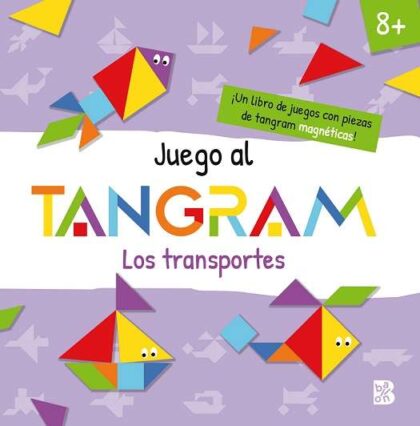 Libro juego Tangram magnético educativo Los Transportes Ballon, diversión y aprendizaje en Mimú