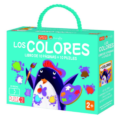Los colores libro + 10 puzles, set educativo para aprendizaje manipulativo y divertido. Disponible en Mimú