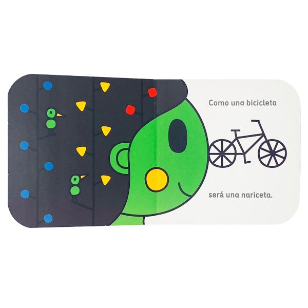 Detalle de las ilustraciones del libro Nariz, naricita de Combel, perfecto para cantar y jugar con el bebé, Mimú