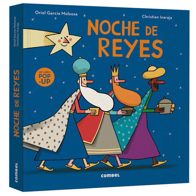 Libro pop-up Noche de Reyes de Combel con escenas tridimensionales, disponible en Mimú bebés.