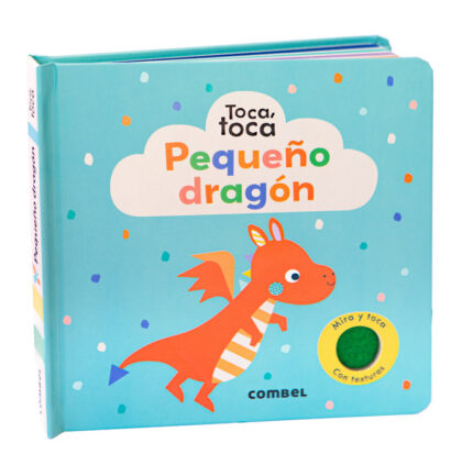 Libro Pequeño dragón de Combel, con texturas para bebés, disponible en Mimú bebés Jerez