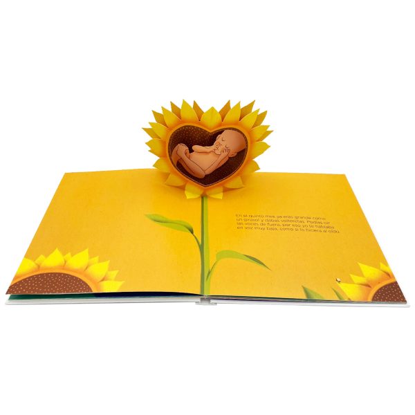 Páginas pop-up a tamaño real del libro Baby Pop de Combel