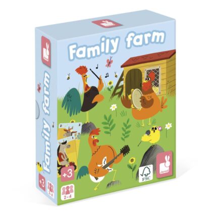 Juego de cartas Family Farm Janod para jugar en familia - Mimú