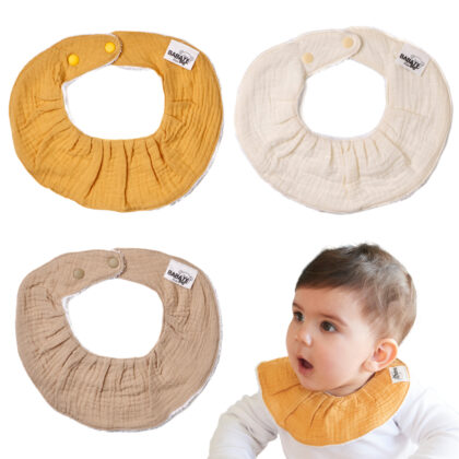 Pack 3 baberos algodón rizo Babaté Kids Mimú