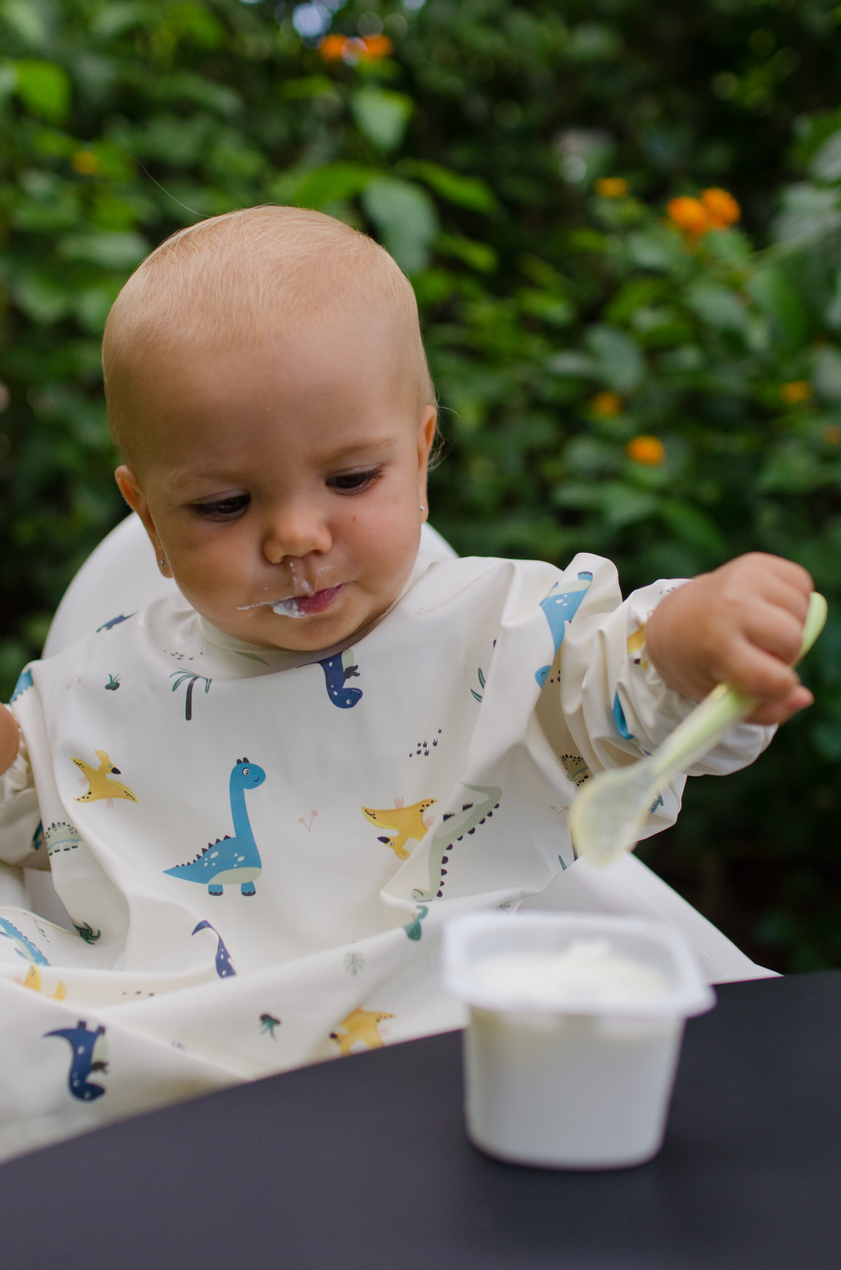 Baberos tipo bata para BLW en Mimú