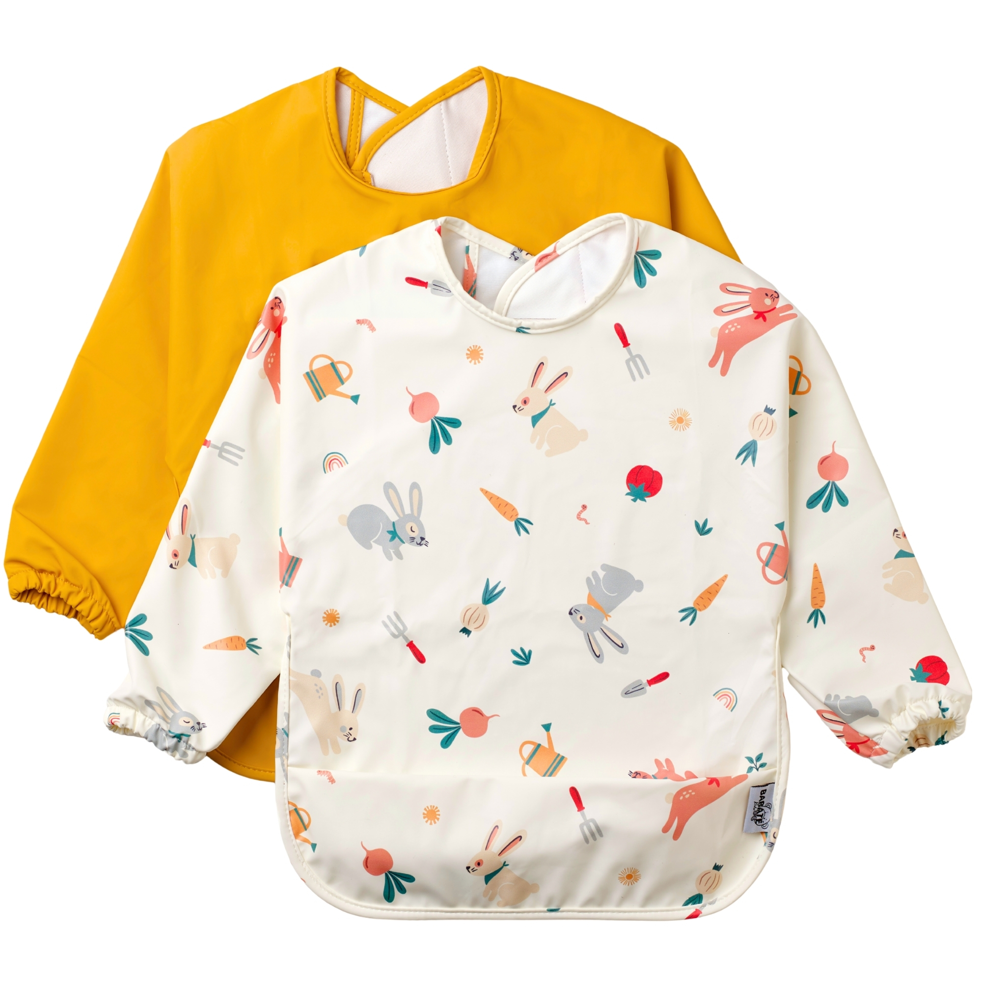 Babero bebé manga larga impermeable y lavable en Mimú