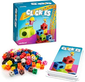 Clickies juego de mesa Miniland Átomo Games para peques +6 años