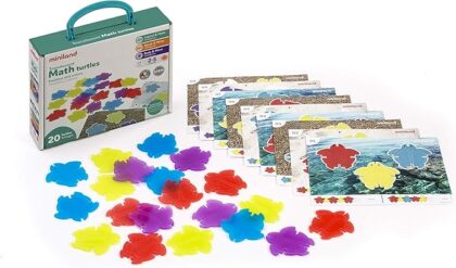 tortugas matemáticas translúcidas miniland material manipulativo Mimú