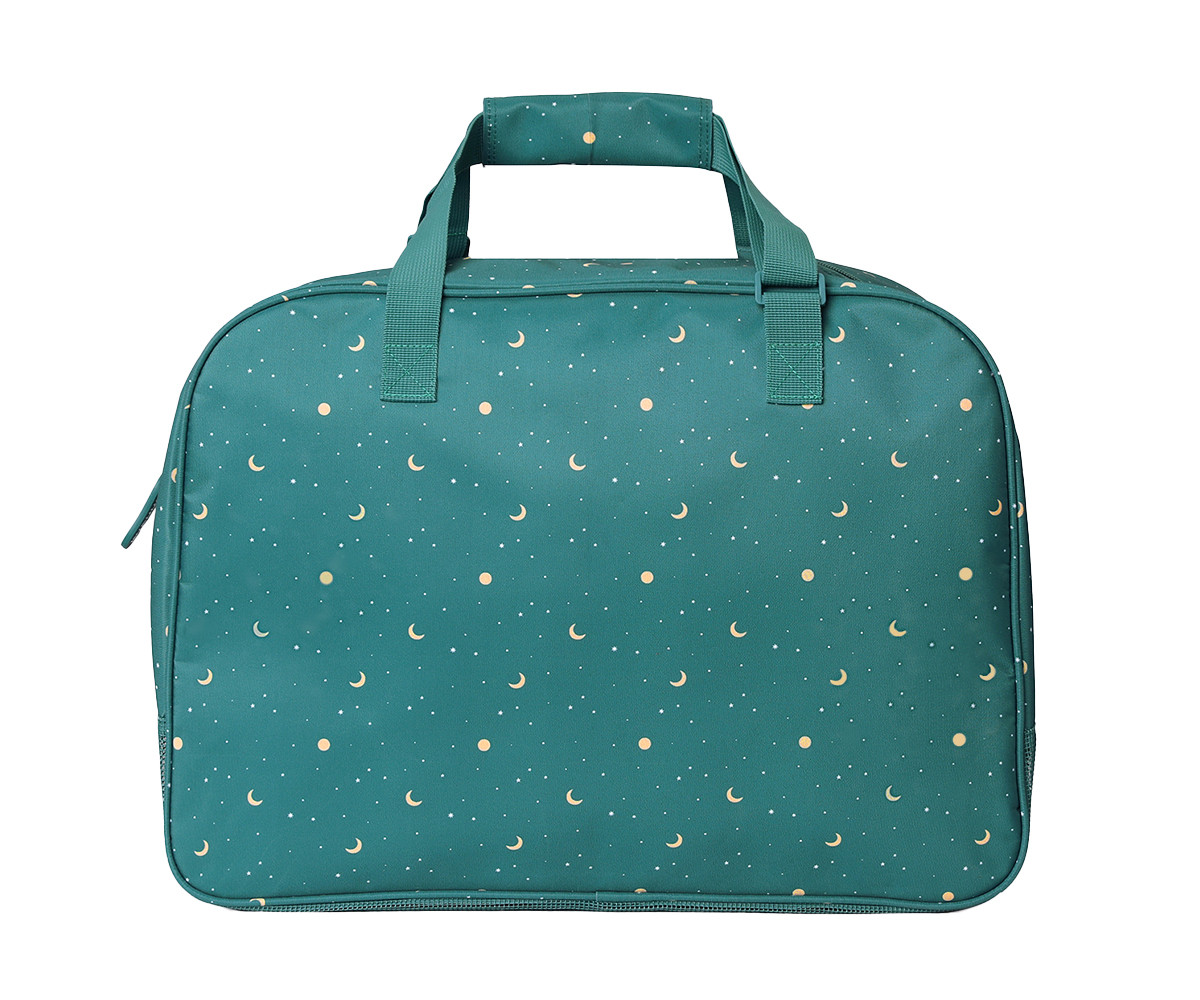 Bolso de playa con rejilla Monnëka modelo ballena verde (whale) disponible en Mimú bebés