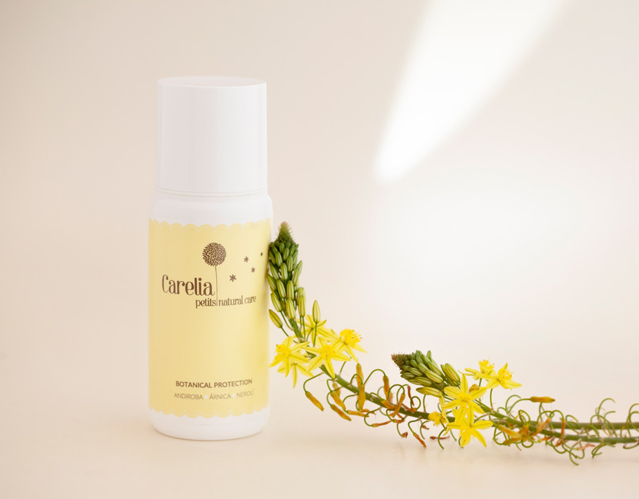 Cosmética natural infantil Carelia repelente de insectos para bebés seguro y respetuoso con la piel