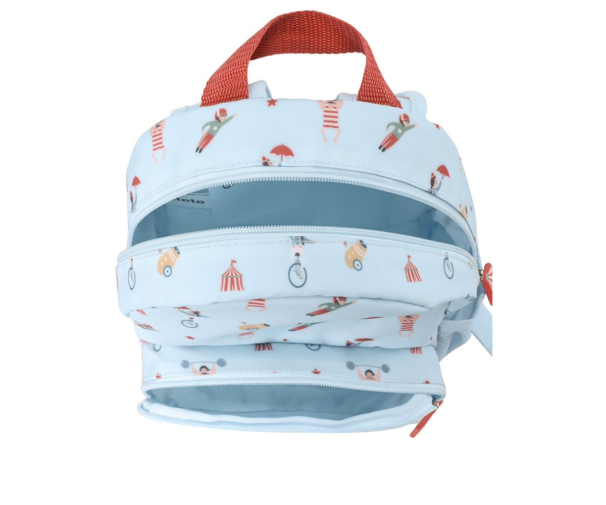 Detalle de la mochila infantil Tutete Circus